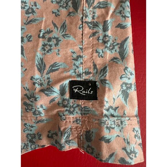 Rails Kian Scattered Posy Peach Floral Mens Swim Shorts Size 2X NWT - Picture 6 of 16